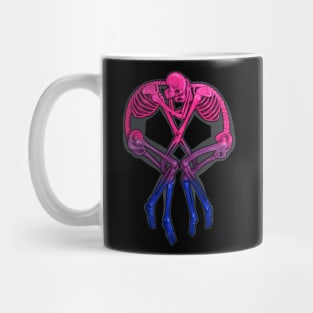 Bisexual Flag Skeleton Love Mug